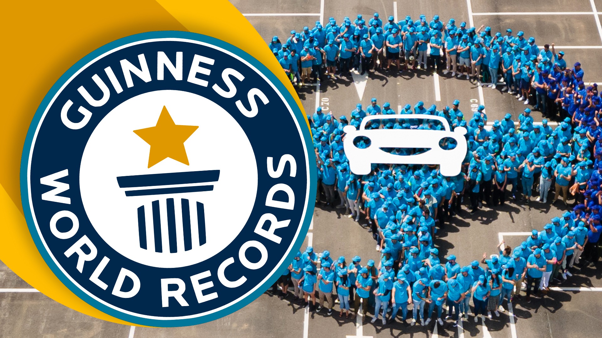 ¡Batimos un Guiness World Record! El volante humano más grande del mundo